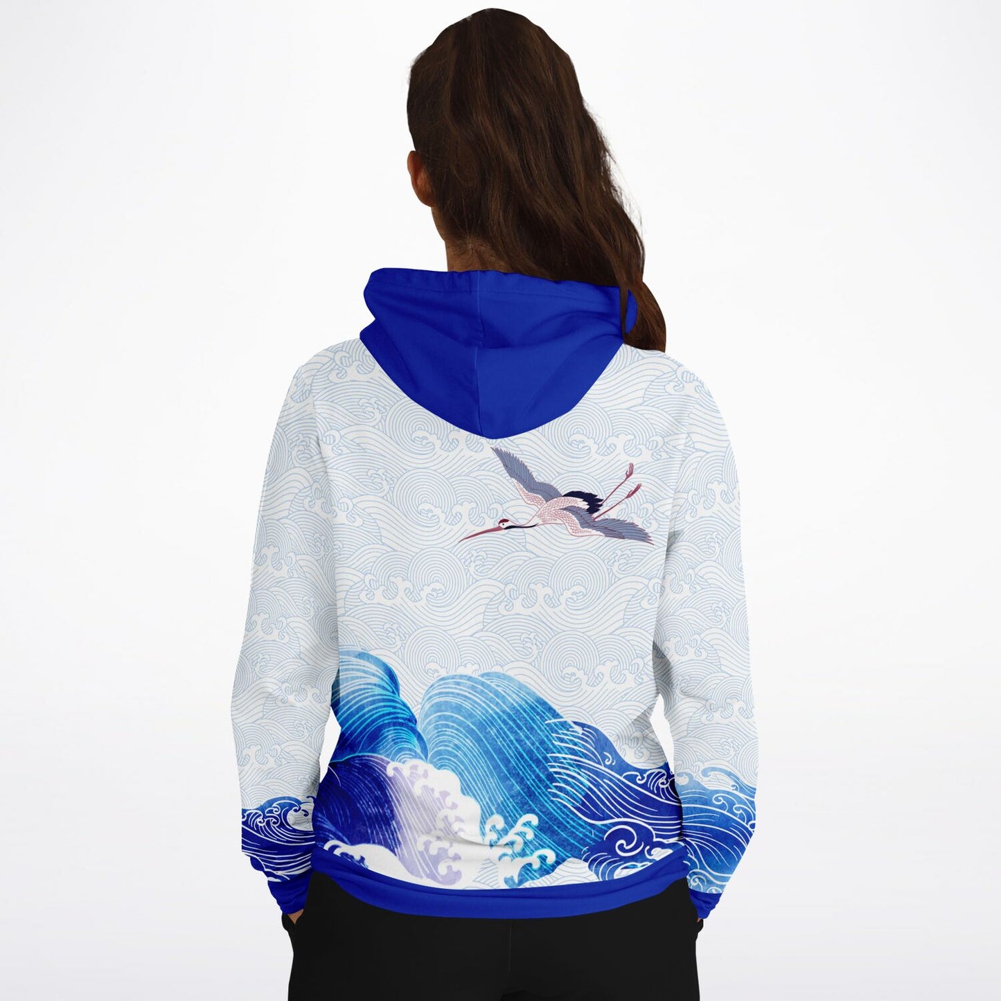 Waves & Cranes Pullover Hoodie Unisex (3 variants)