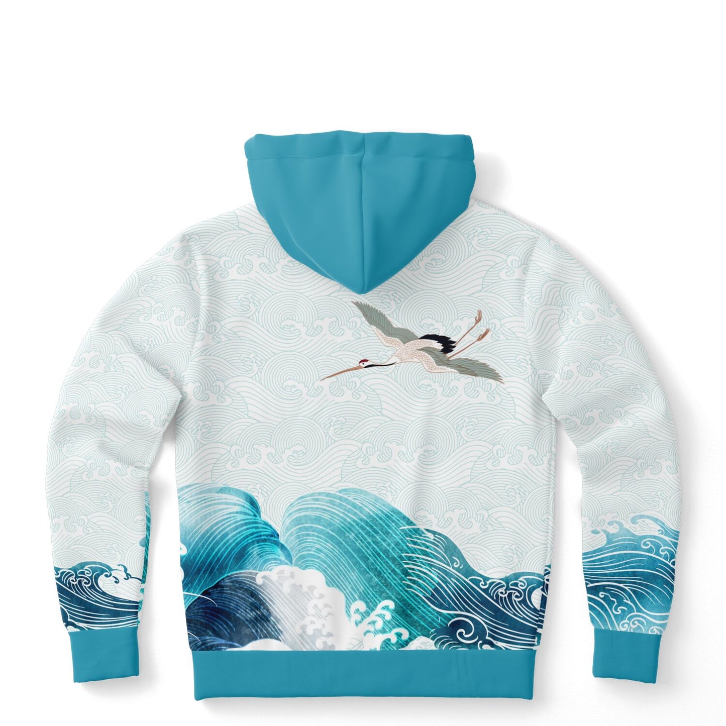 Waves & Cranes Pullover Hoodie Unisex (3 variants)