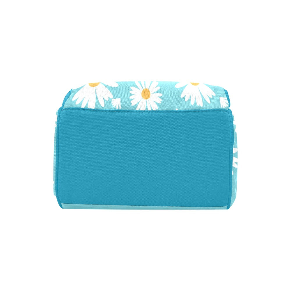 Blue Daisies Multipurpose Backpack/Diaper Bag