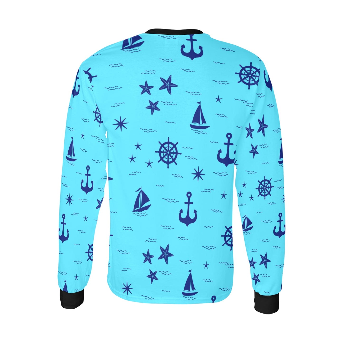 Bright Blue Marine Kids LS T-shirt