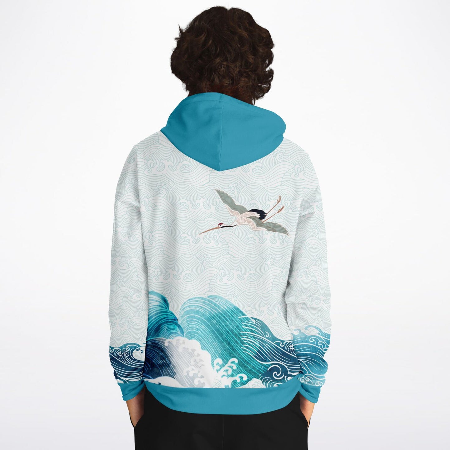 Waves & Cranes Pullover Hoodie Unisex (3 variants)