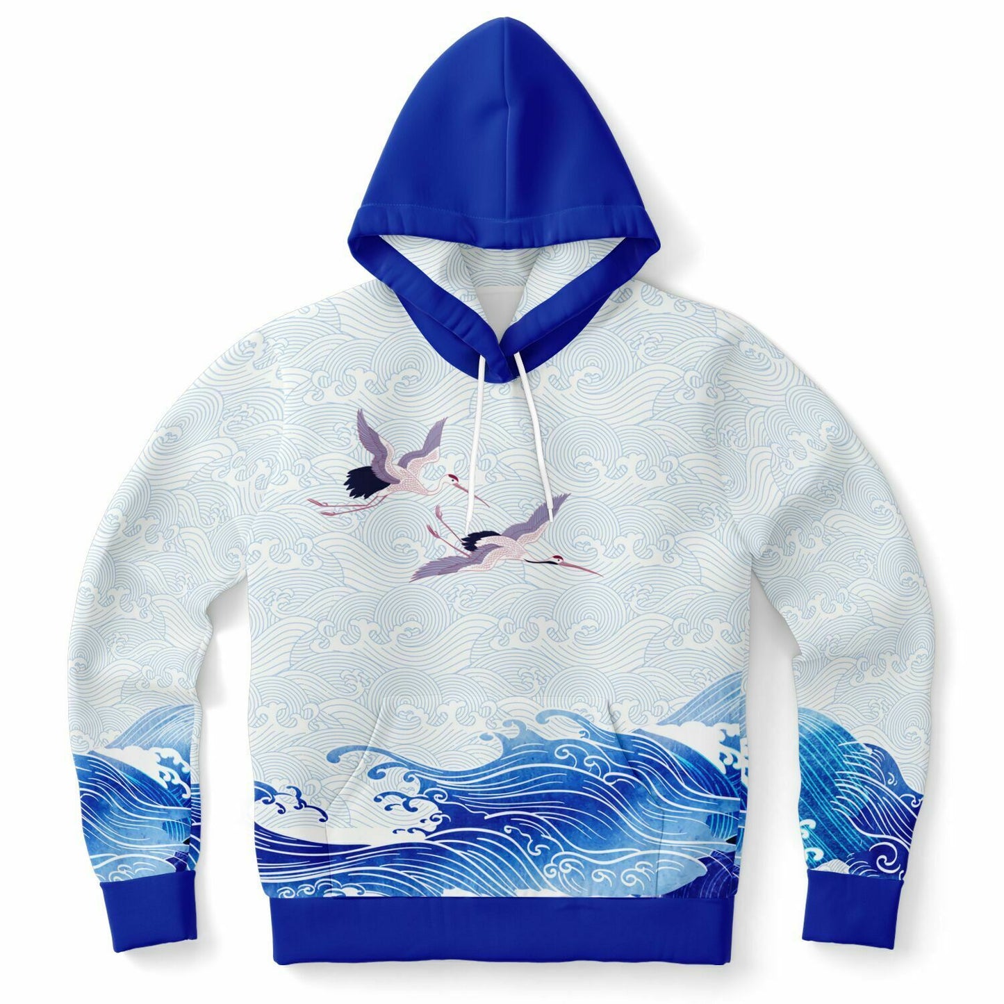 Waves & Cranes Pullover Hoodie Unisex (3 variants)