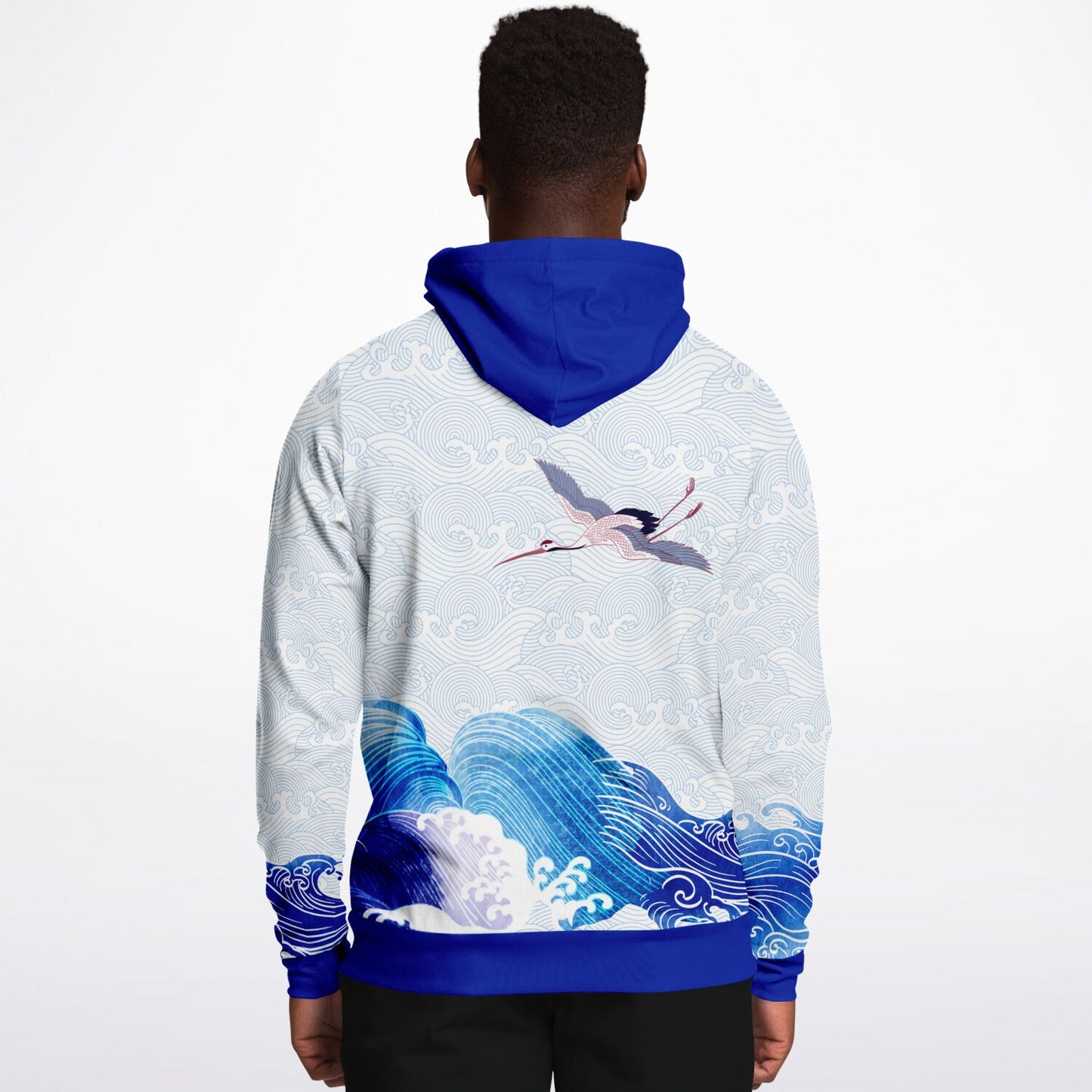 Waves & Cranes Pullover Hoodie Unisex (3 variants)