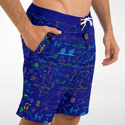 Math Blue Men'sBoard Shorts
