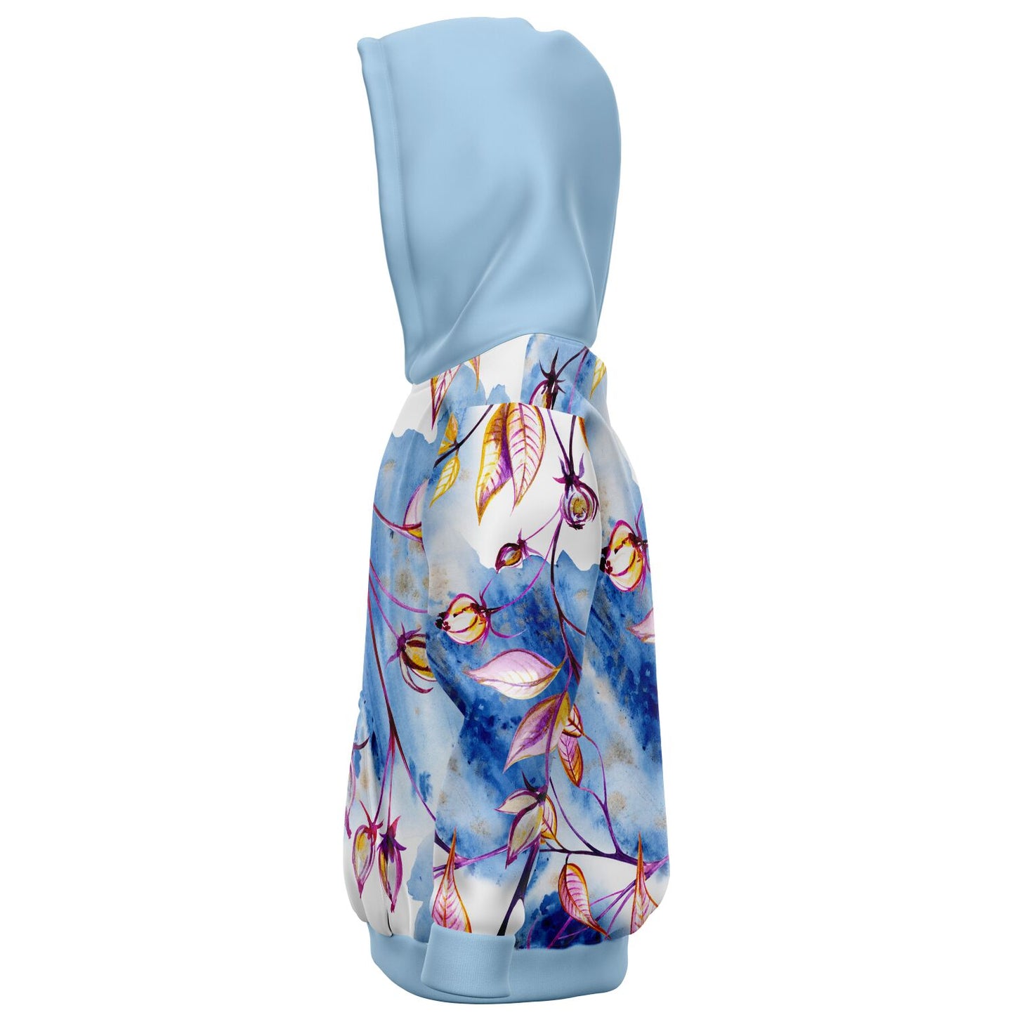 Blue Leaves Kids Hoodie - custom