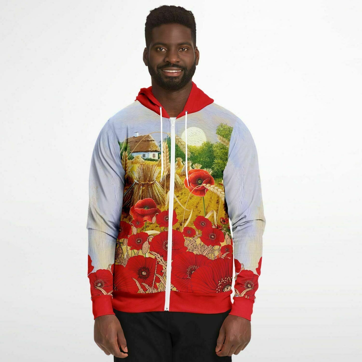 Ukraine Summer Village Zip Hoodie Unisex