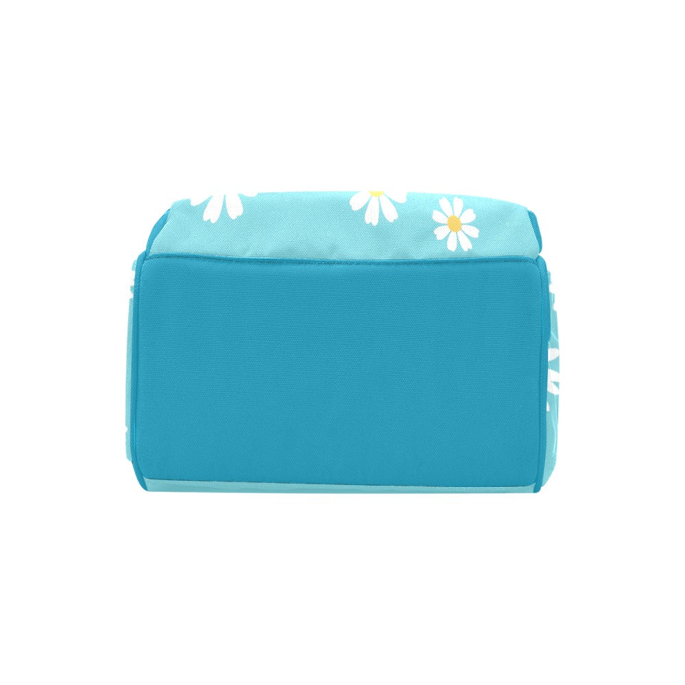 Blue Daisies 2 Multipurpose Backpack/Diaper Bag