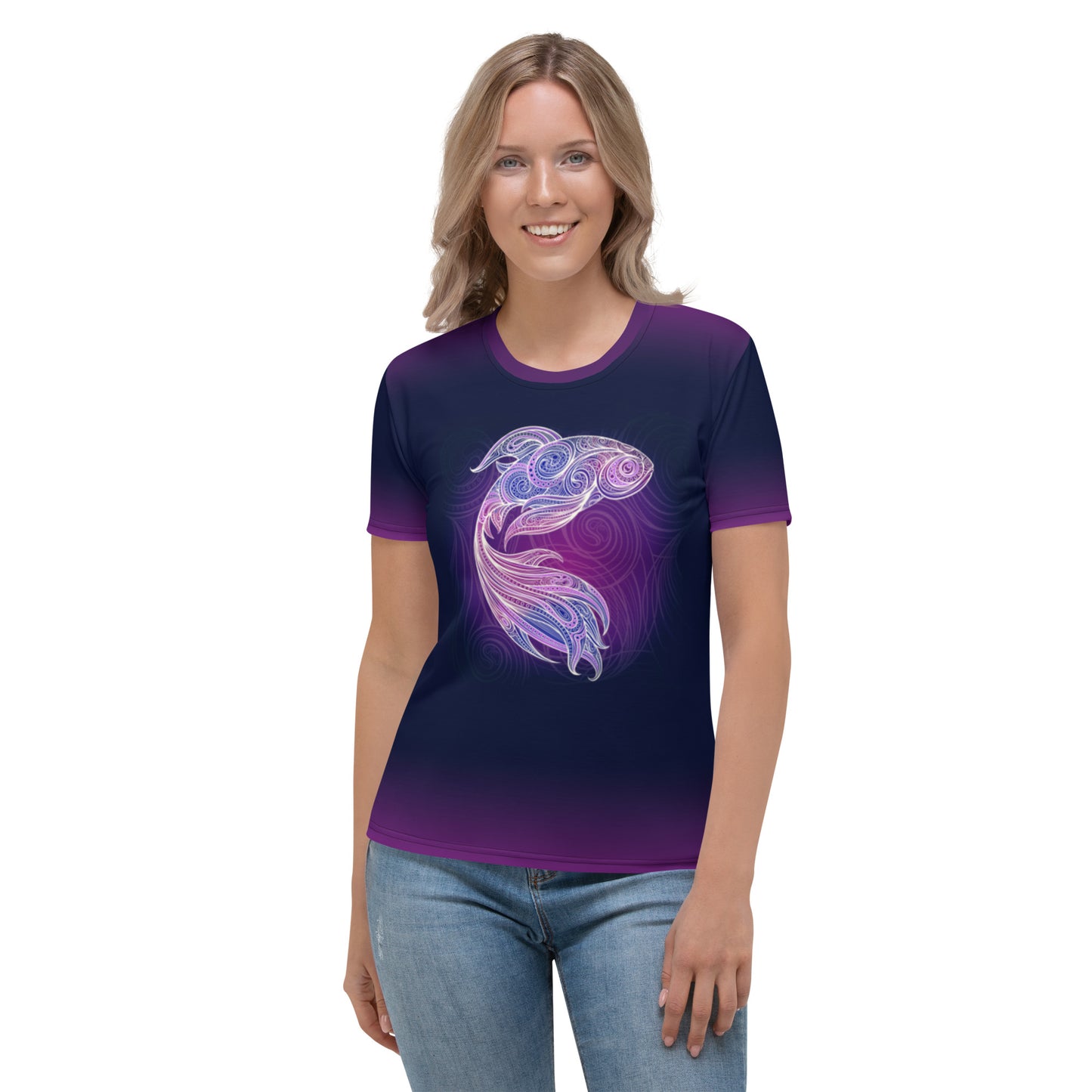 Purple Koi Women's Crew Neck T-shirt