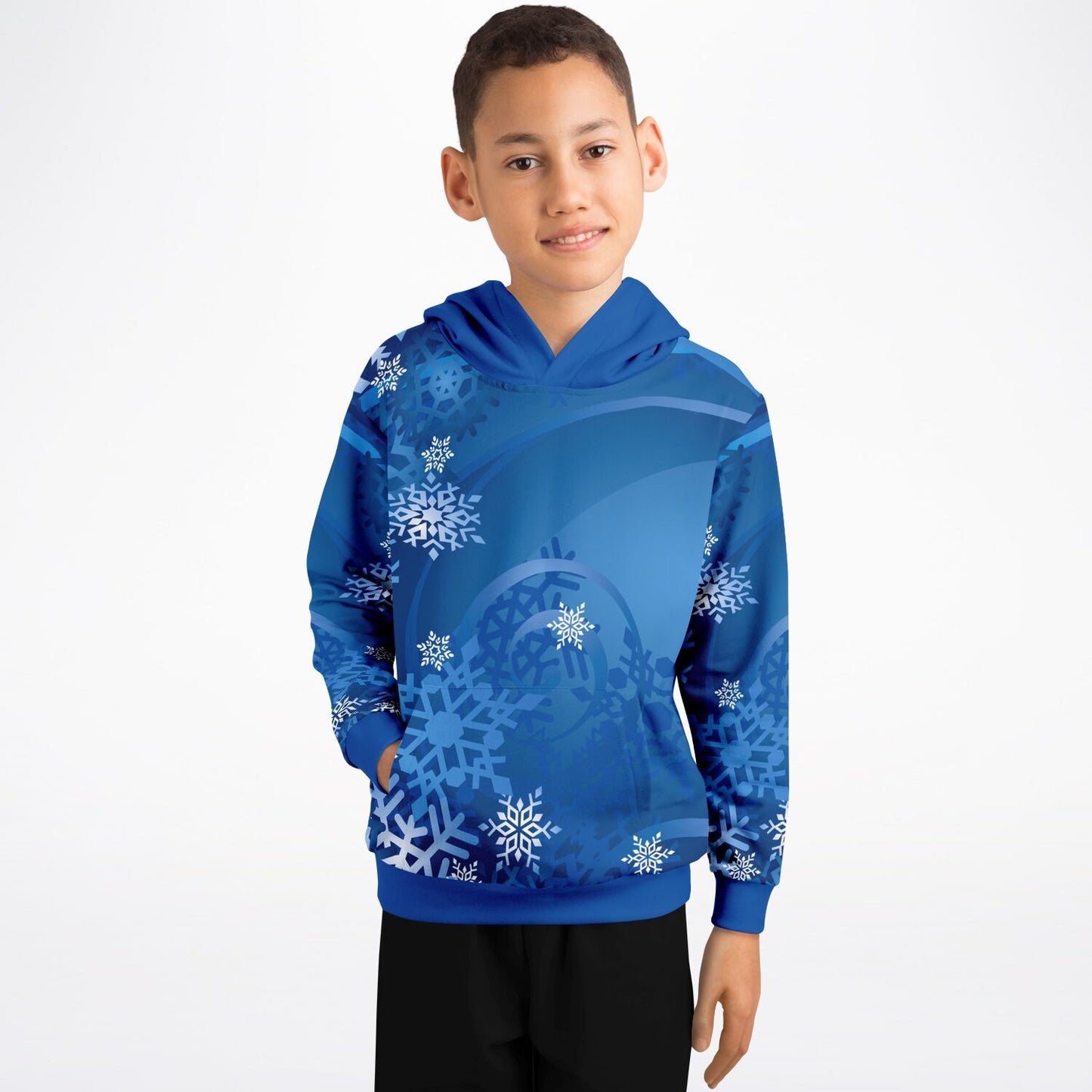 Blue Snowflakes Kids Hoodie - 2 options