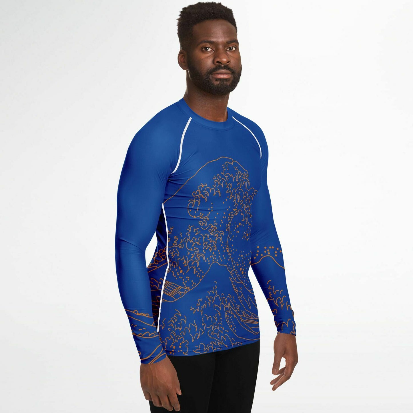 Waves Blue Men's Rashguard