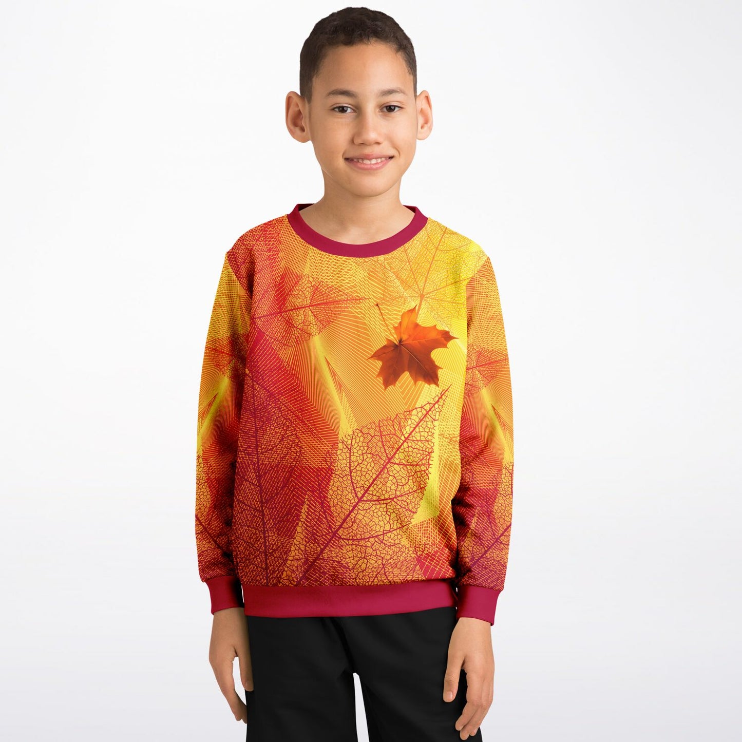 Fall Leaves 2 Kids Sweatshirt