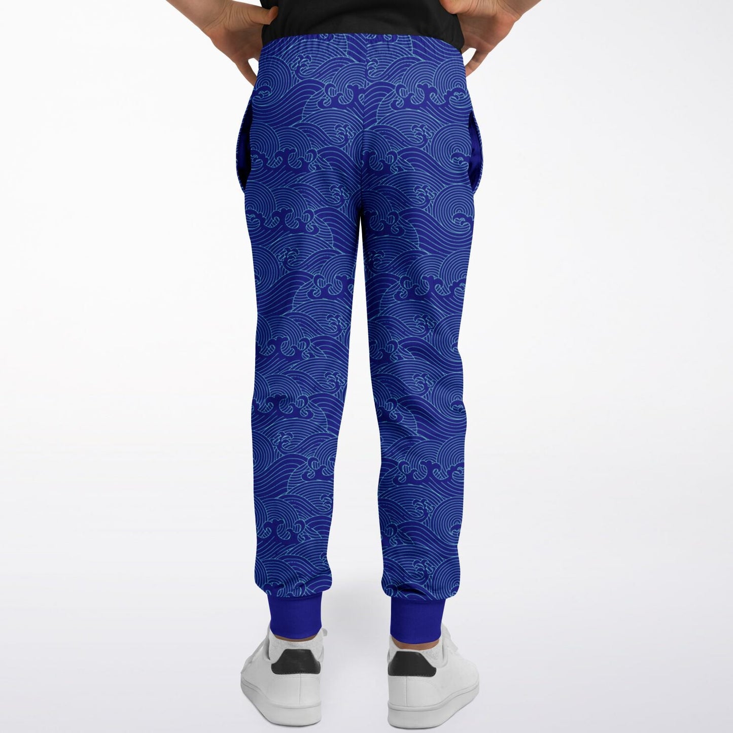 Waves Kids Poly Joggers Dark Blue