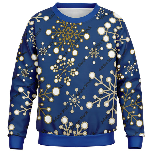 Blue Snowflakes Kids Sweatshirt