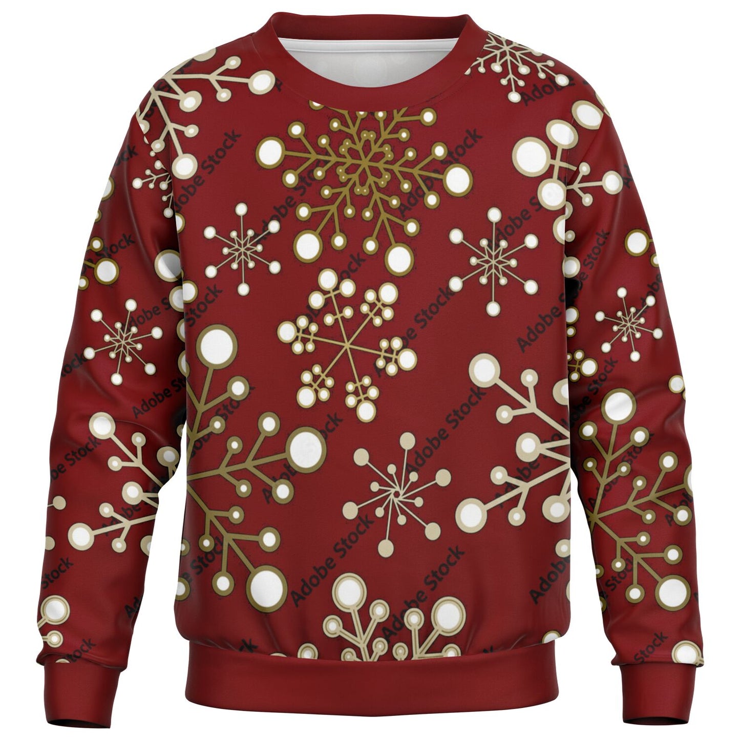 Red Snowflakes Kids Sweatshirt