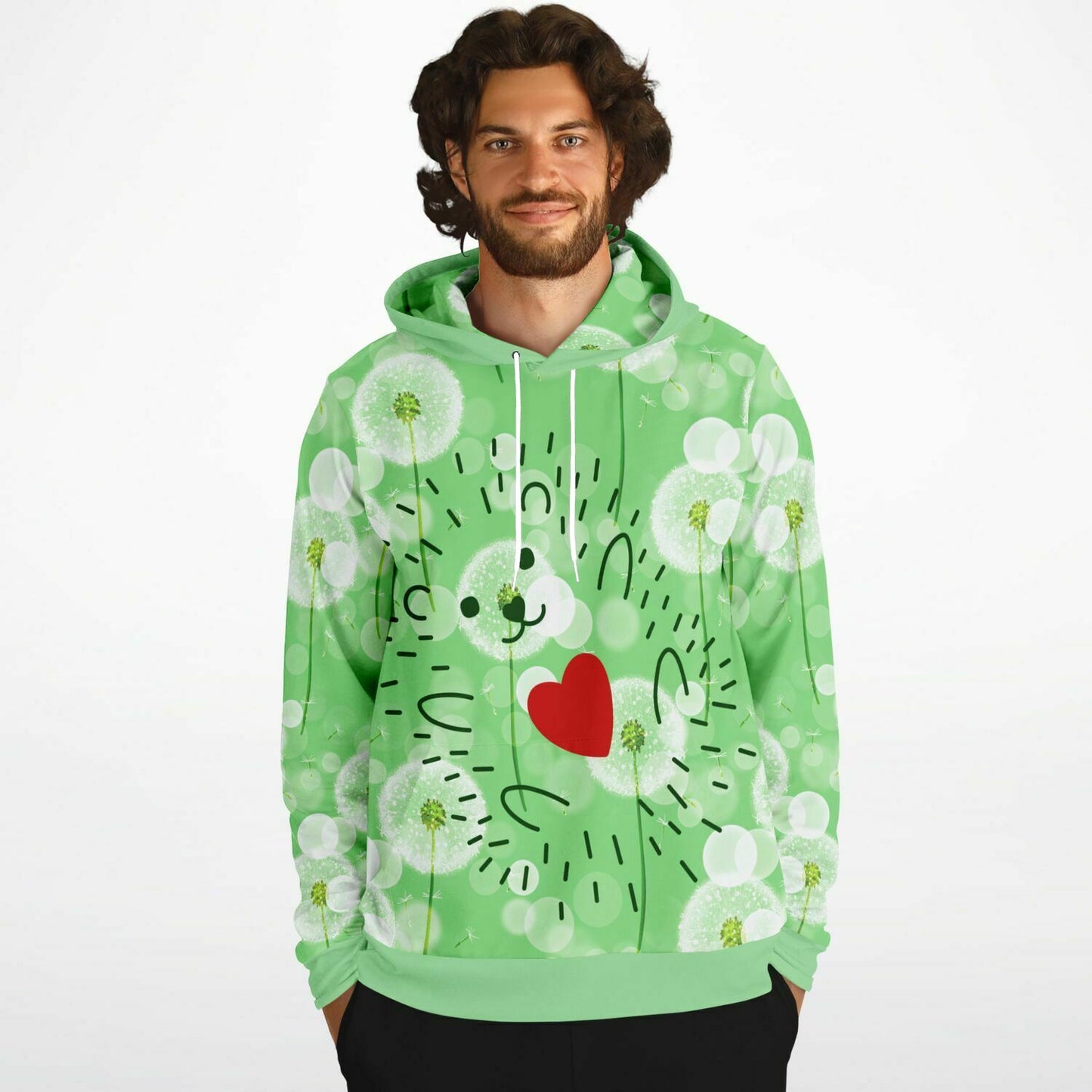 Hedgehog in Dandelions Unisex Hoodie