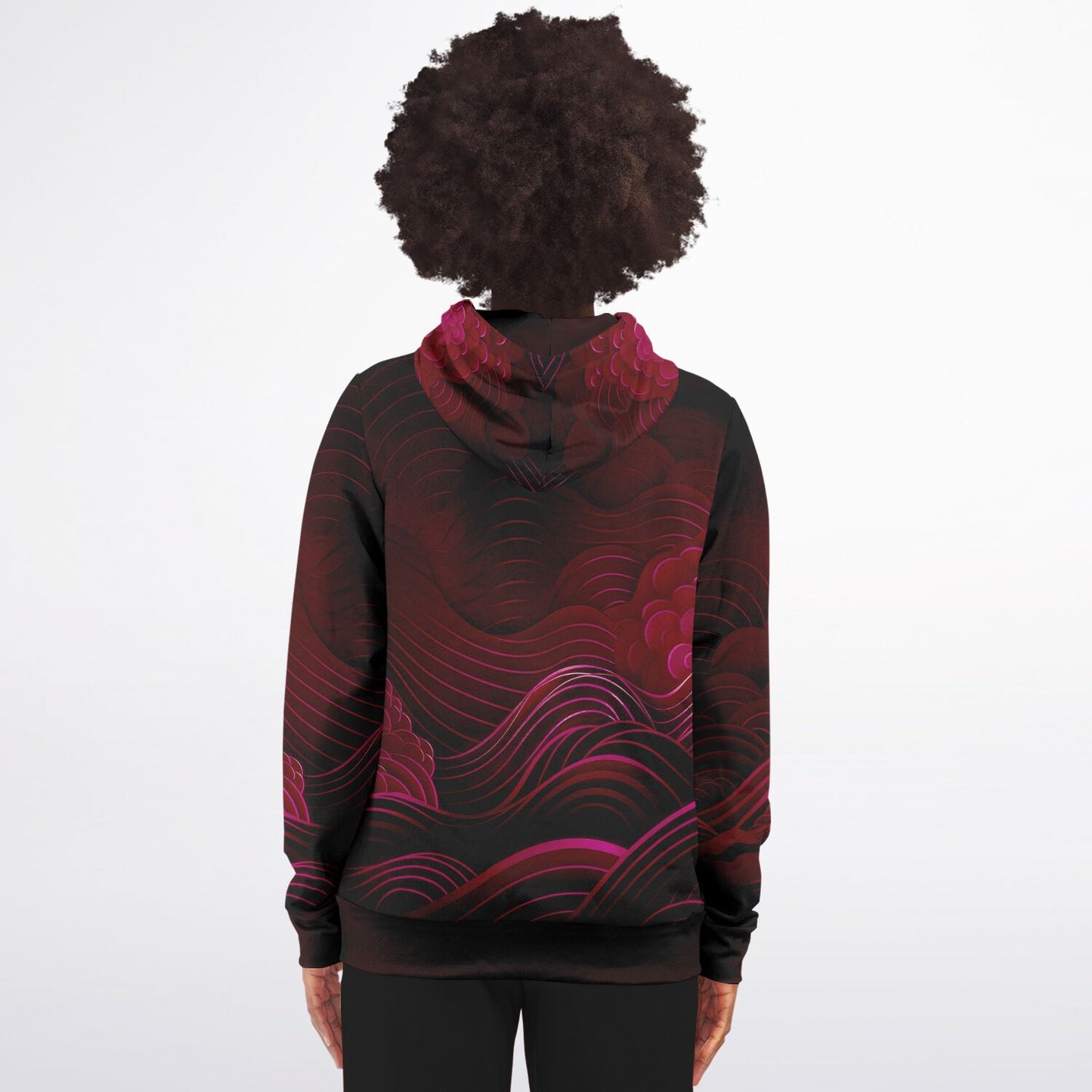 Waves & Flowers 5 Zip Hoodie