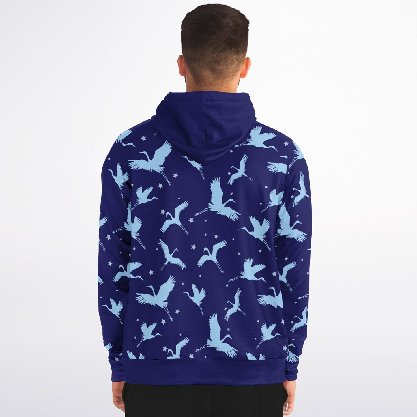 Blue Crane Zip Hoodie Unisex