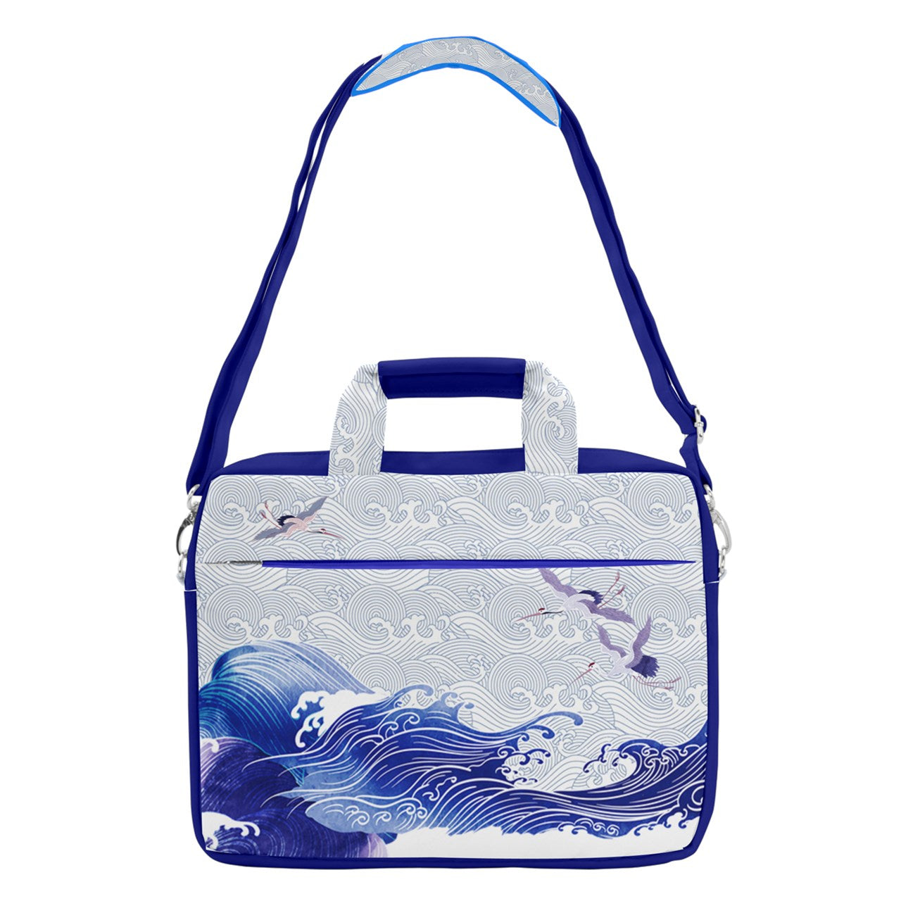 Waves & Cranes Shoulder Laptop Bag