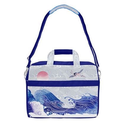 Waves & Cranes Shoulder Laptop Bag