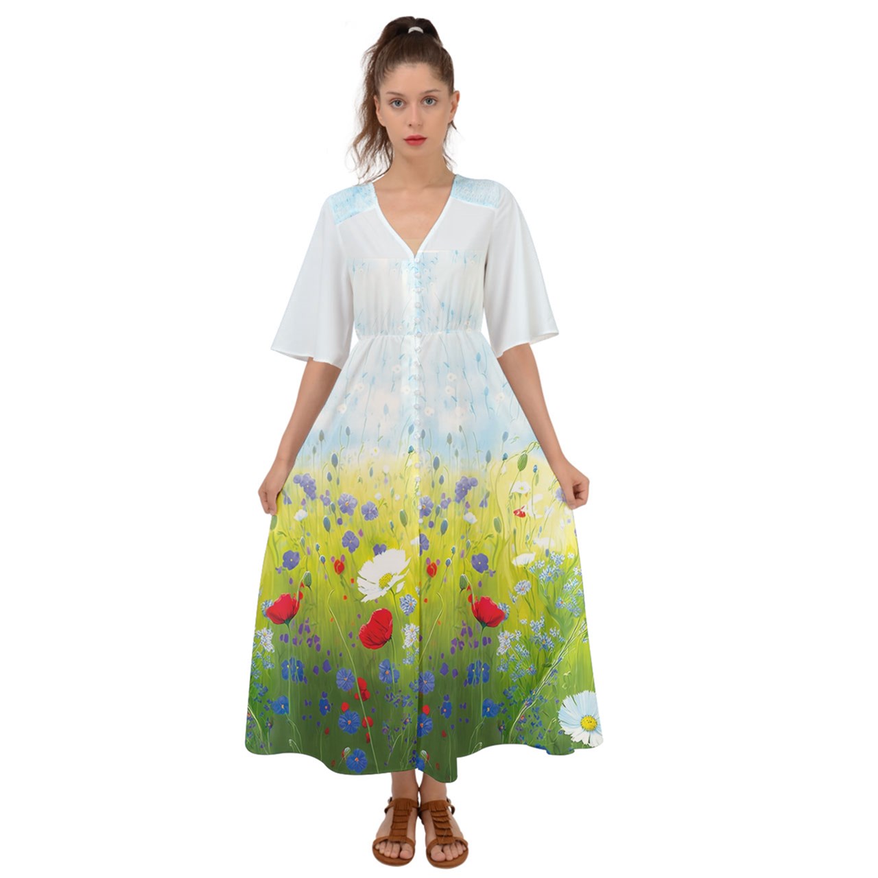 Poppies field long dress 1