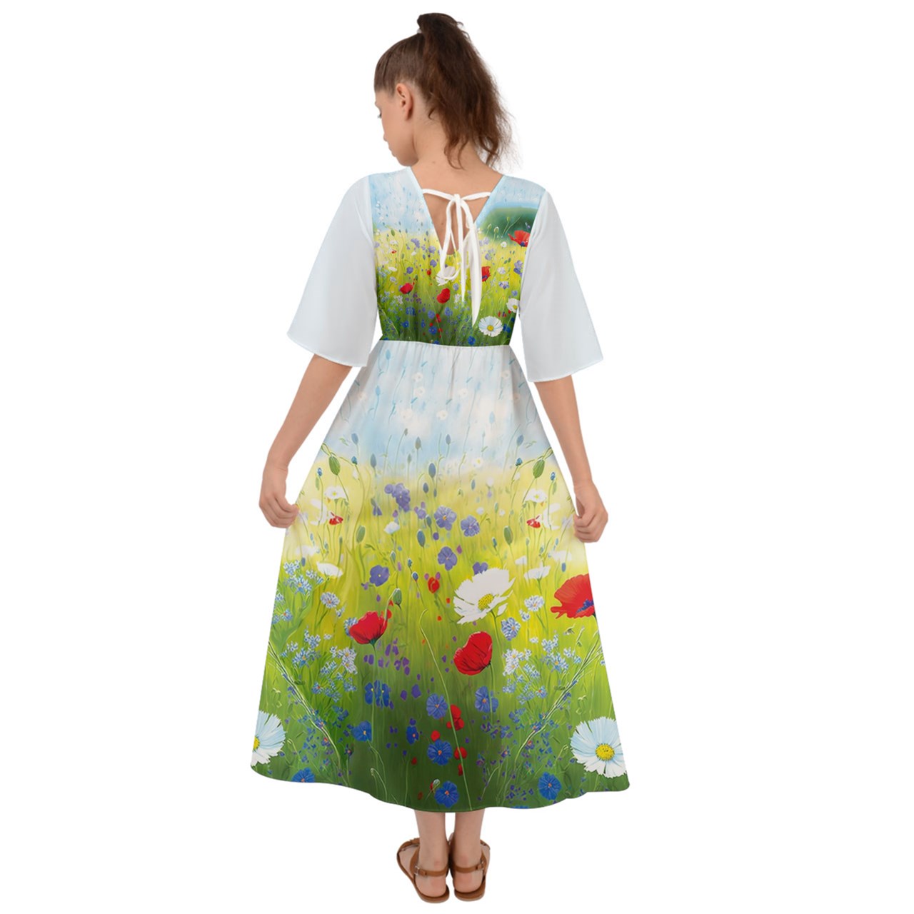 Poppies field long dress 1