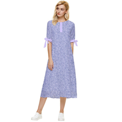Lilac midi dress 1