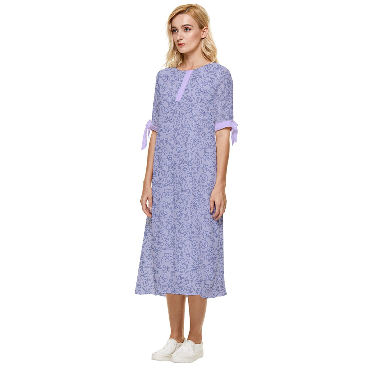 Lilac midi dress 1