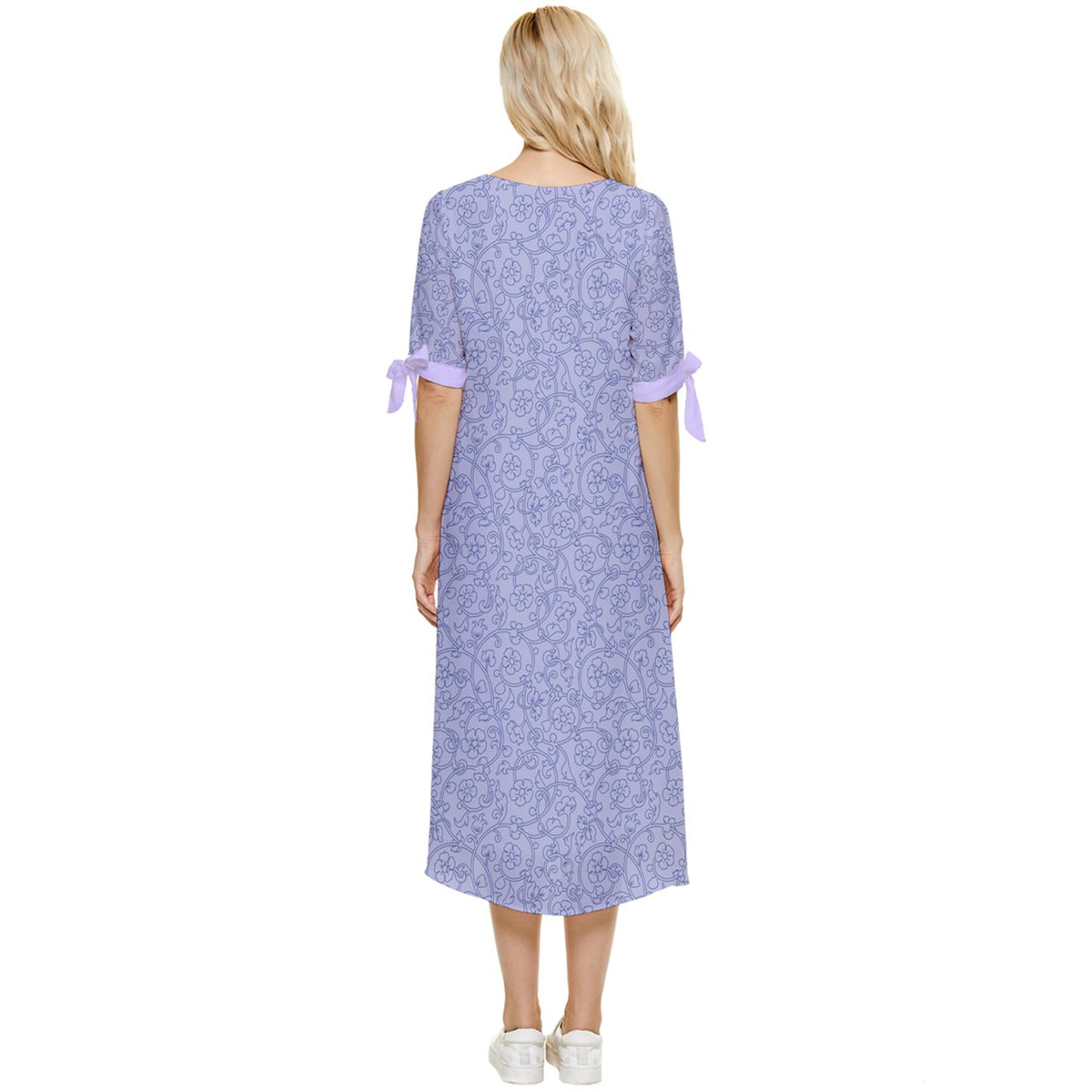 Lilac midi dress 1