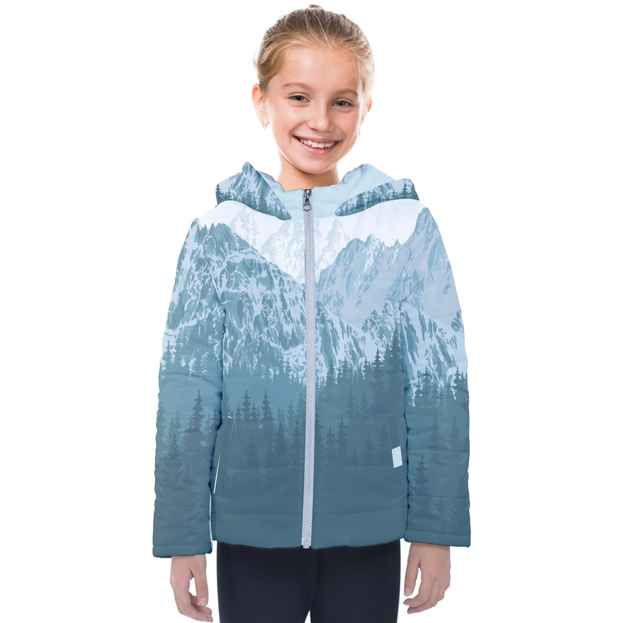 Snow Mountains Kids' Hooded Puffer Jacket