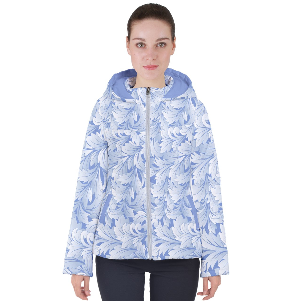 Winter leaves Women's Puffer Jacket