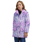 Pink Branches and Snow Kids'  Longline Puffer Jacket
