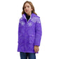 WinterButterflies1-3L-mod Kids' Hooded Longline Puffer Jacket