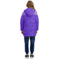 WinterButterflies1-3L-mod Kids' Hooded Longline Puffer Jacket