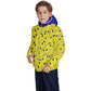 Fall Branches Kids' Quilted Jacket - yellow