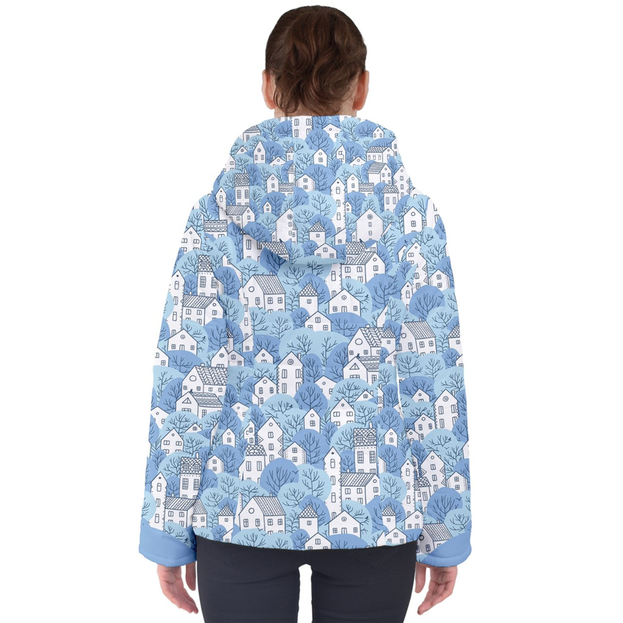 WinterTown1L-1 Women's Hooded Puffer Jacket