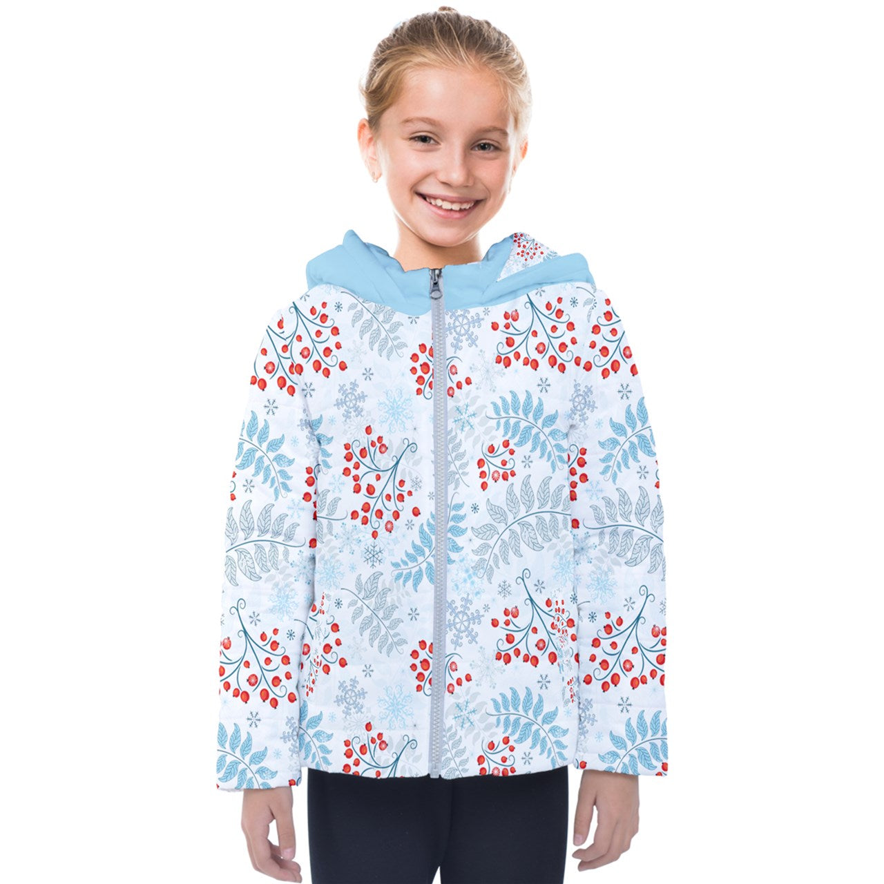 Winter Berries Kids' Puffer Jacket