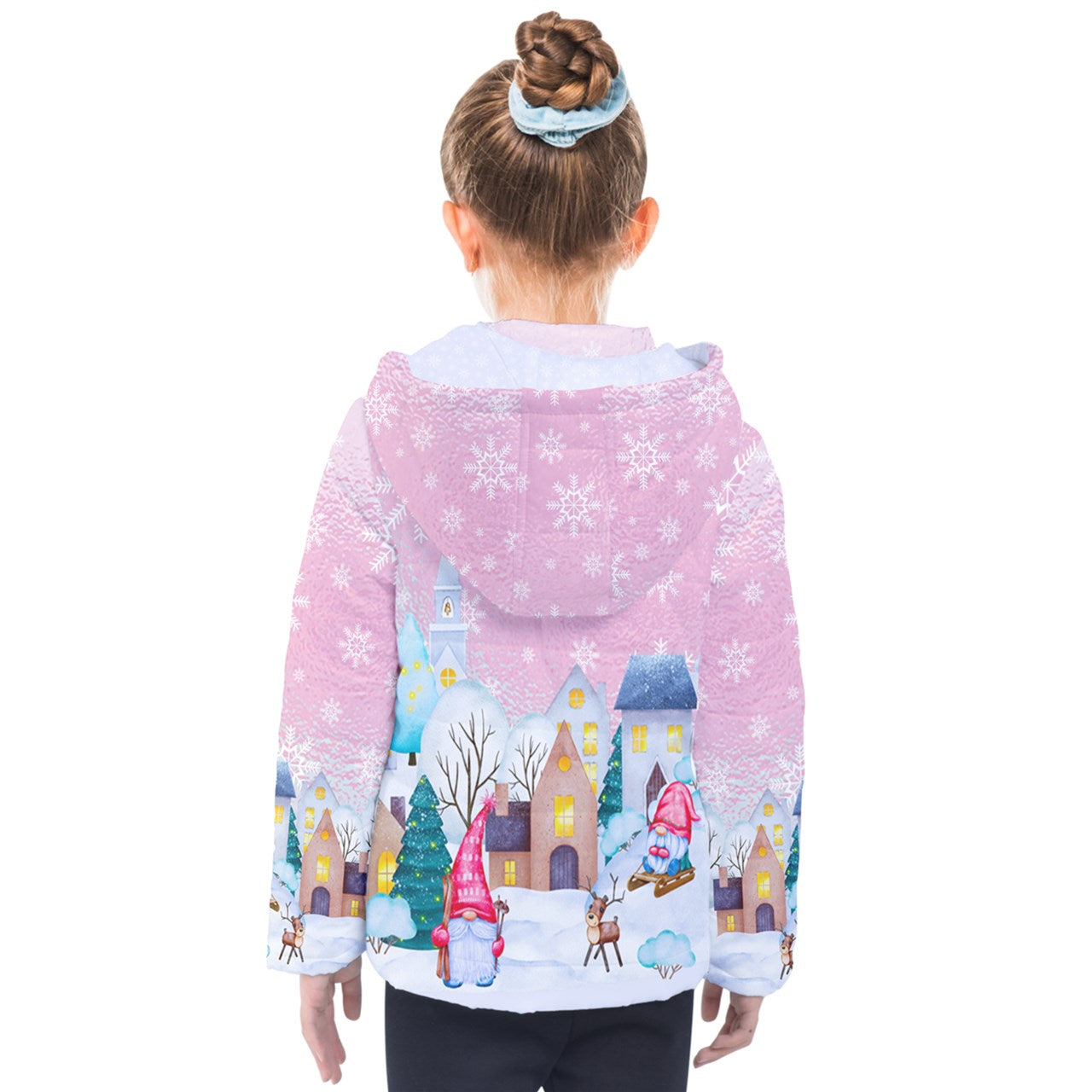 Winter Gnome's Town Kids' Puffer Jacket