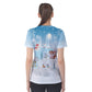 Winter City Blue Women's Cotton T-Shirt