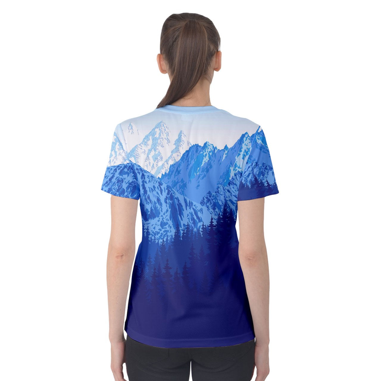 Snow Mountains Women's Cotton T-Shirt