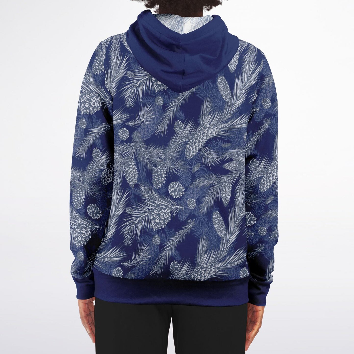 Dark Blue Spruce Unisex Zip Hoodie