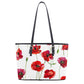 Poppies PU Leather Tote Bags (2 sizes)