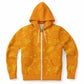Orange Fall Unisex Zip Hoodie