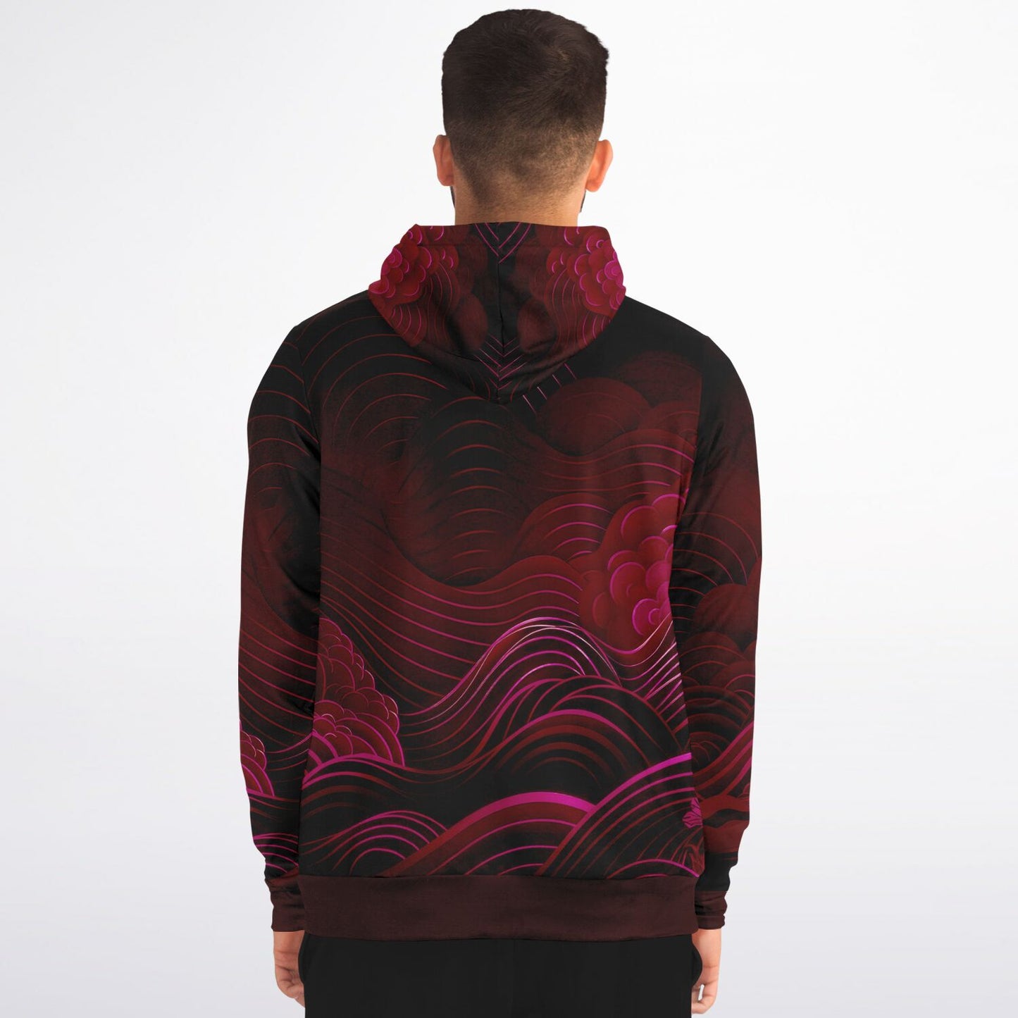 Waves & Flowers 5 Zip Hoodie