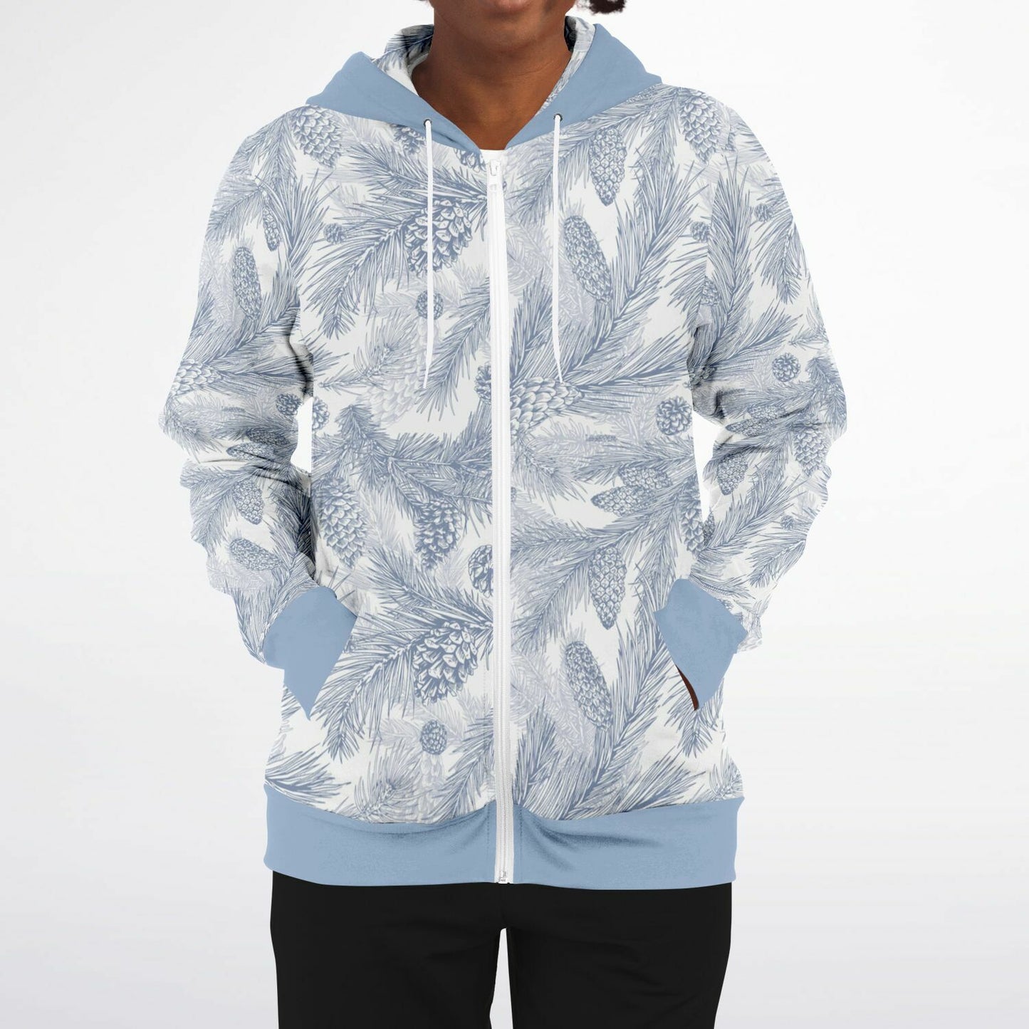 White Spruce Unisex Zip Hoodie