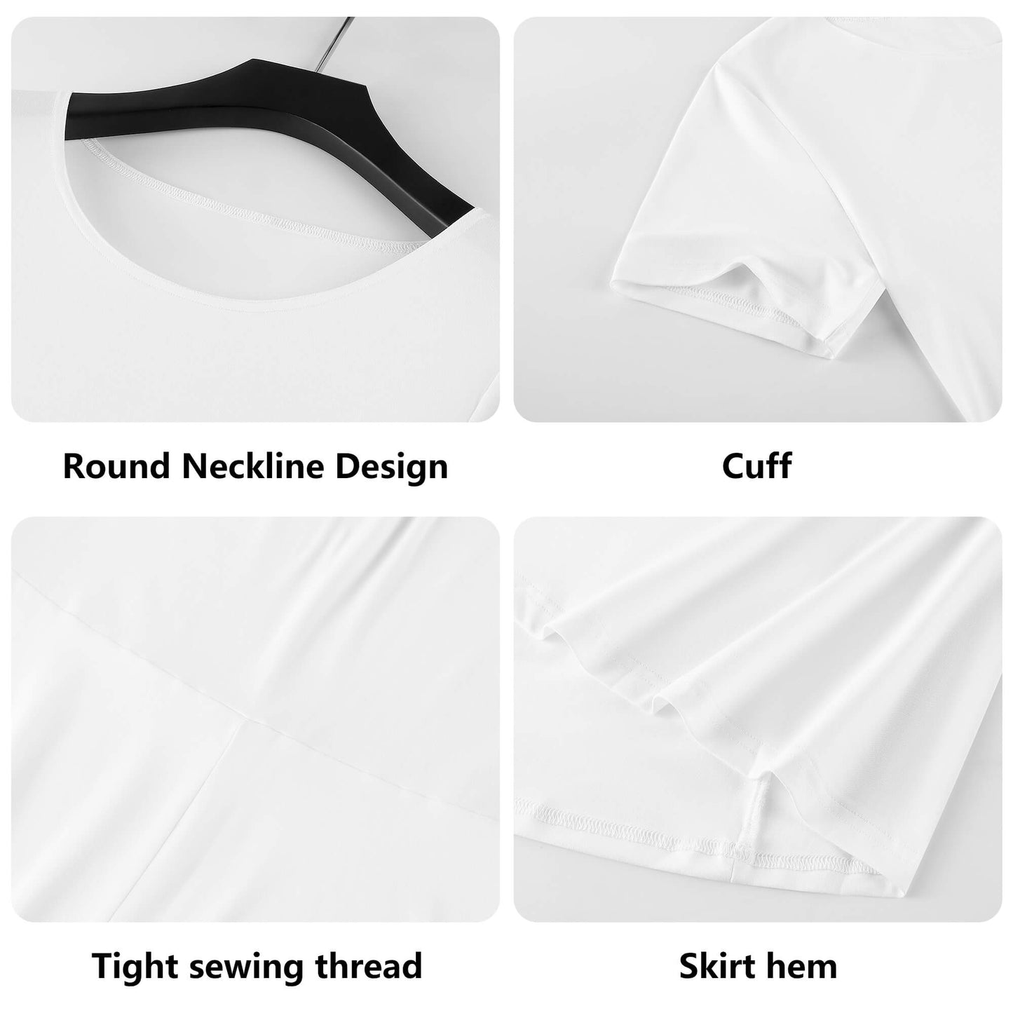 Red Poppies Women's Round Neck Dress