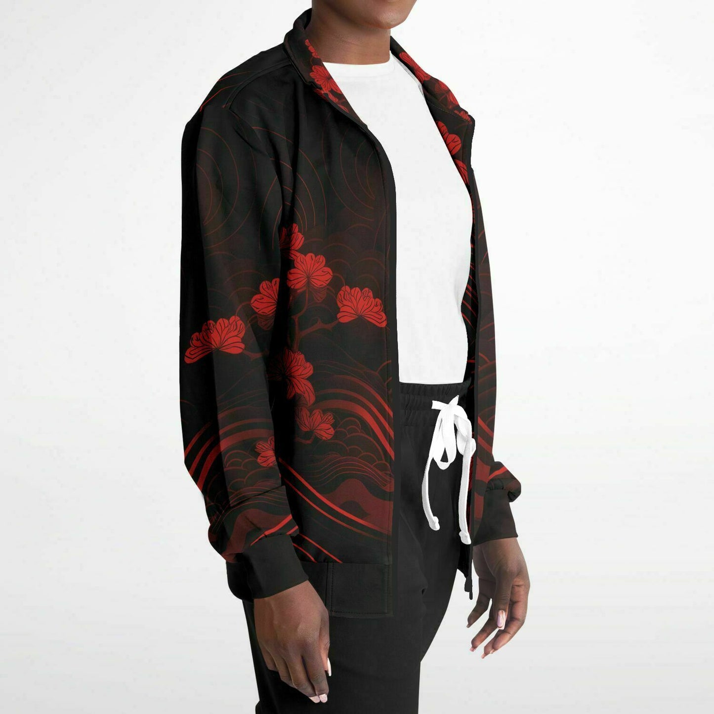 Waves & Flowers 1 Unisex Track Jacket