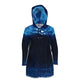 Asian pattern Rain Jacket white/black