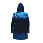 Asian pattern Rain Jacket white/black