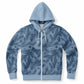 Grey-Blue Spruce Unisex Zip Hoodie