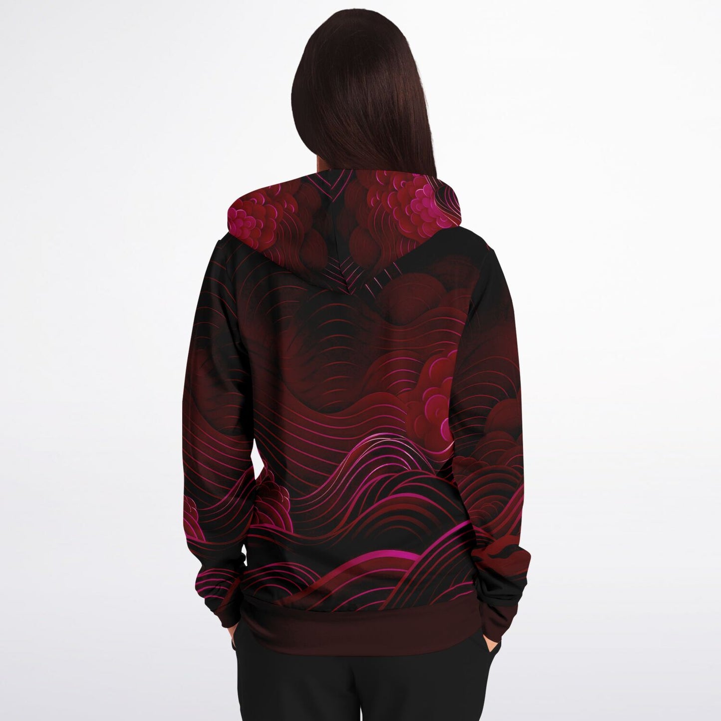 Waves & Flowers 5 Zip Hoodie